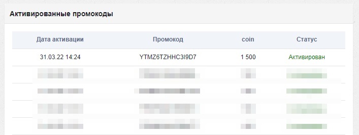 активация купонов 3